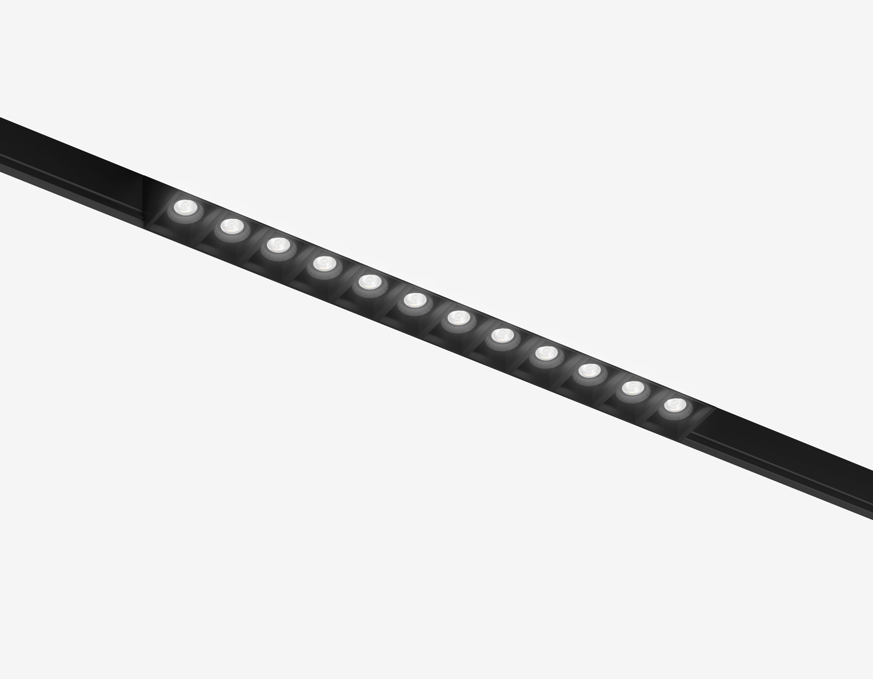 GL4495 BK черный IP20 12W 3CCT 3000-6000K SMART 48V 24° 218*22*25