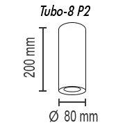 Потолочный светильник TopDecor Tubo8 P2 10