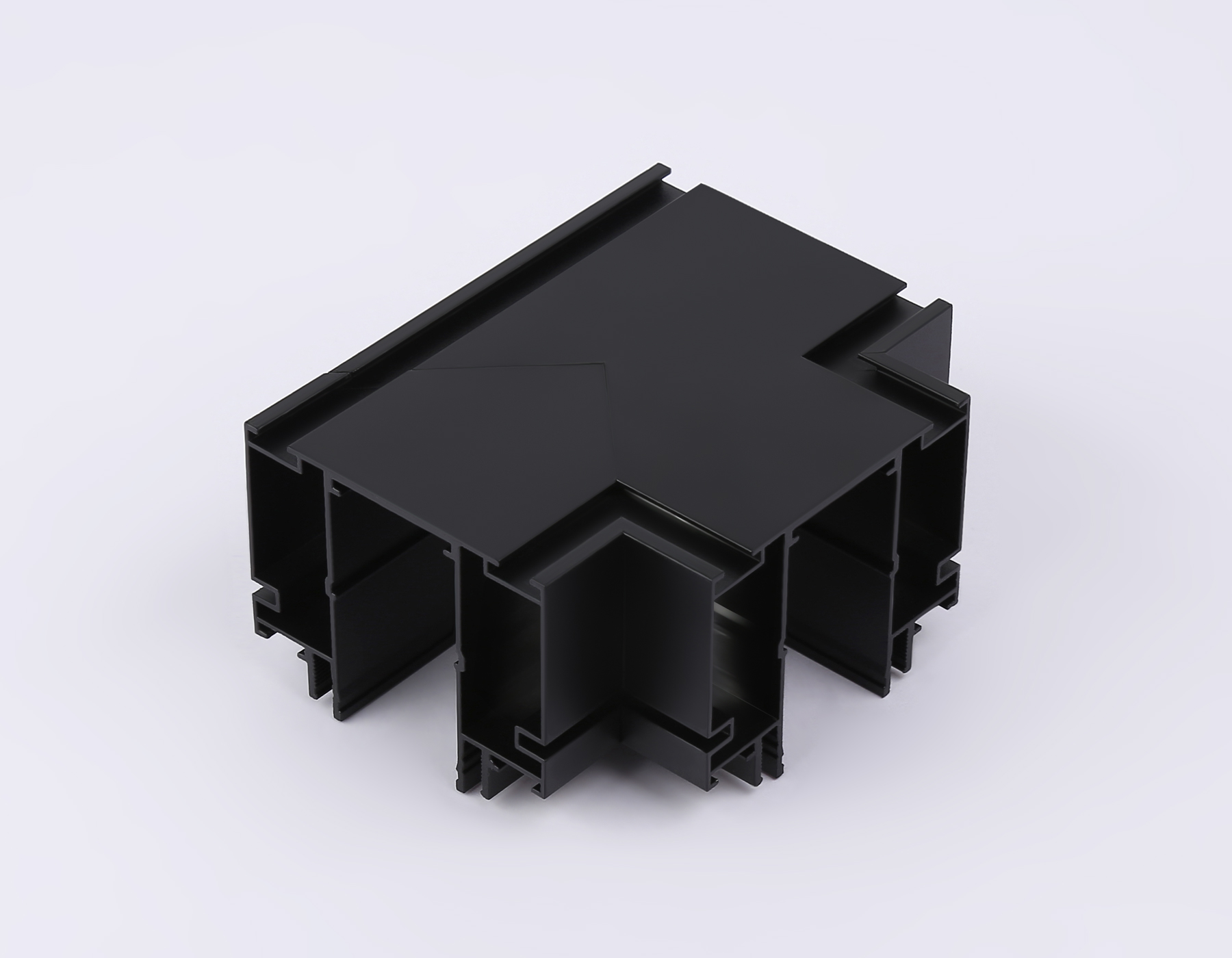 GL1044 BK черный коннектор Т-образный для корпуса в натяжной потолок Magnetic 220V 140*100*61
