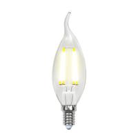Лампа светодиодная филаментная Uniel E14 6W 4000K прозрачная LED-CW35-6W/NW/E14/CL PLS02WH UL-00001374