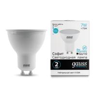 13627 Лампа Gauss LED Elementary MR16 GU10 7W 550lm 4100К 1/10/100