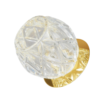 625-GY-5.3-Cl-Gl Светильник точечный прозрачный-золотой