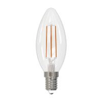 Лампа светодиодная филаментная Volpe E14 5W 4000K прозрачная LED-C35-5W/4000K/E14/CL/SLF UL-00008325