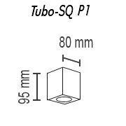 Потолочный светильник TopDecor Tubo8 SQ P1 20