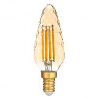 Лампа светодиодная филаментная Hiper E14 6W 2700K янтарная HL-2215