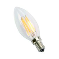 E14-7W-4000K Лампа LED (Свеча прозрачная Филамент) L&B