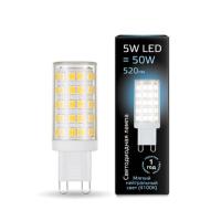 107309205 Лампа Gauss LED G9 AC185-265V 5W 520lm 4100K керамика 1/10/200