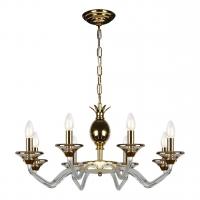 Подвесная люстра iLamp Flo YT2049-8 GD+Cear