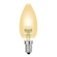 Лампа галогенная Uniel E14 28W золото HCL-28/CL/E14 candle gold 04118