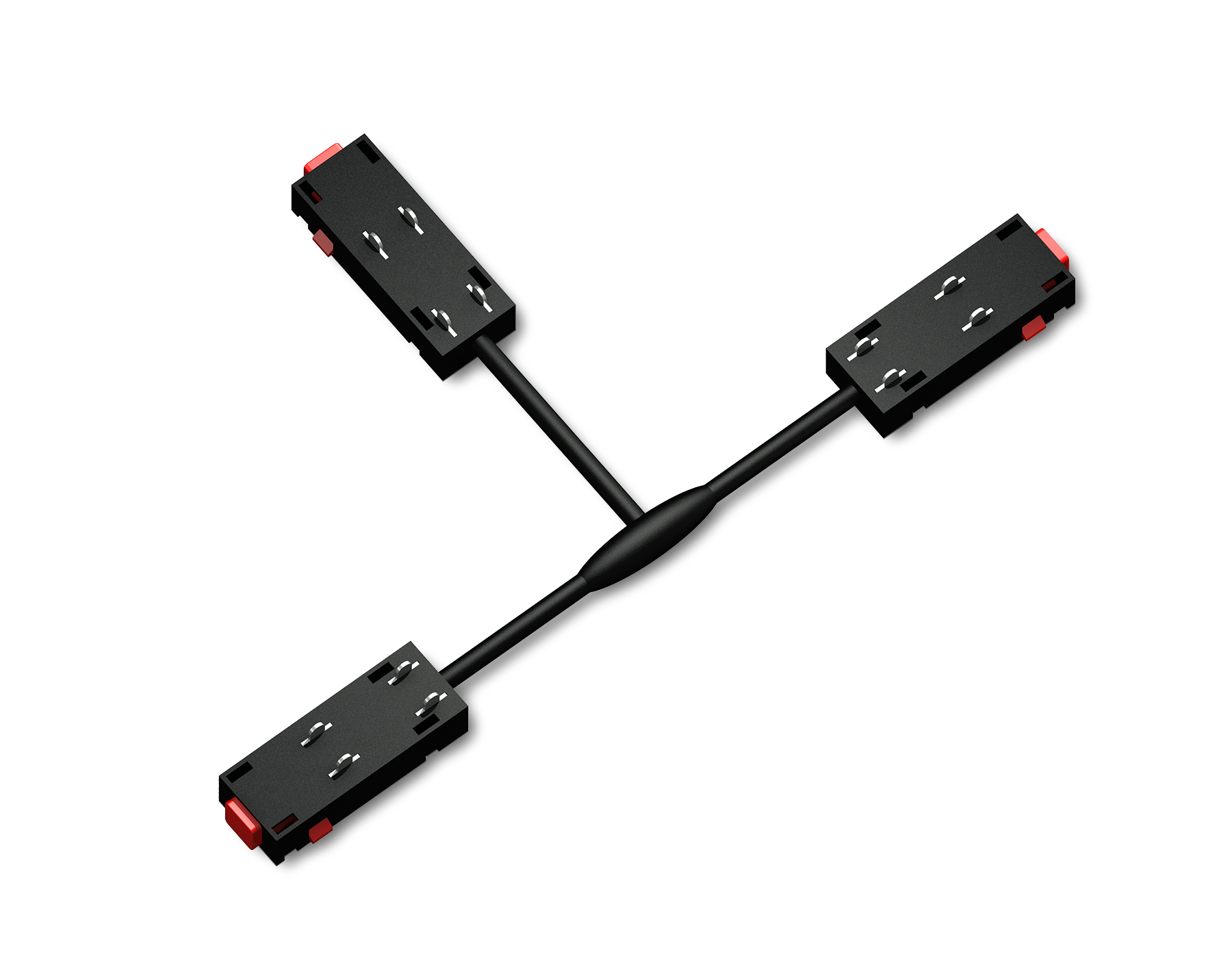 GL1114 BK черный коннектор питания T-образный для шинопровода Magnetic 220V 250*150*18