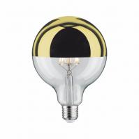 Лампа светодиодная диммируемая E27 6W 2700К шар золотистый 28548