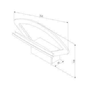 Настенный светильник Elektrostandard Pavo MRL LED 1009 a043973