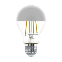 Лампа светодиодная филаментная Eglo E27 7W 2700K хром 11834