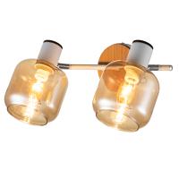 Escada 10177/2A E14*40W White/Chrome/Wood