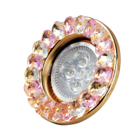 8001-MR16-5.3-Pk-Gl Светильник точечный розовый-золото