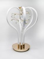 8268/6-24W-3500K Лампа настольная светодиодная белая+золото ELVAN