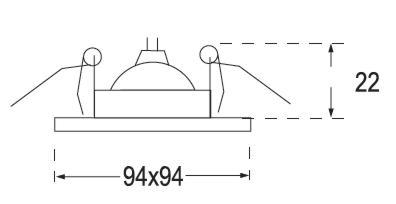 Встраиваемый светильник IMEX IL.0024.0229