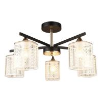 Потолочная люстра IMEX MD.4092-5-S BK+AB