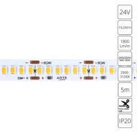 A2424010-01-3K Светодиодная лента 24В 19,2Вт/м 1800Лм/м 3000К 90+ 10мм SMD2835 240шт/м 5м IP20