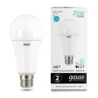 73225 Лампа Gauss LED Elementary A67 25W E27 2100lm 4100K 1/10/50