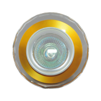 501-MR16-5.3-Gl-Cl Светильник точечный прозрачный-золотой