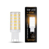 107309105 Лампа Gauss LED G9 AC185-265V 5W 500lm 2700K керамика 1/10/200