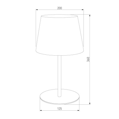 Настольная лампа TK Lighting 2936 Maja Black