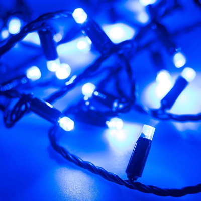 Уличная светодиодная гирлянда Ardecoled нить 230V синий ARD-String-Classic-10000-Black-100Led-Std Blue 025802