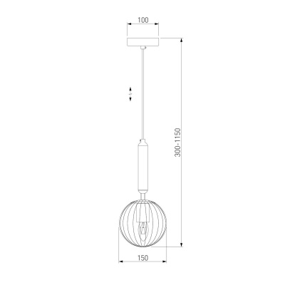 Подвесной светильник Eurosvet Joy 50208/1 прозрачный