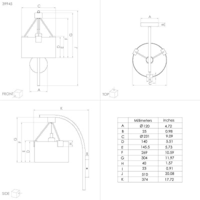 Бра Eglo Potosi 39945