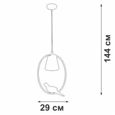 Подвесной светильник Vitaluce V2914-1/1S