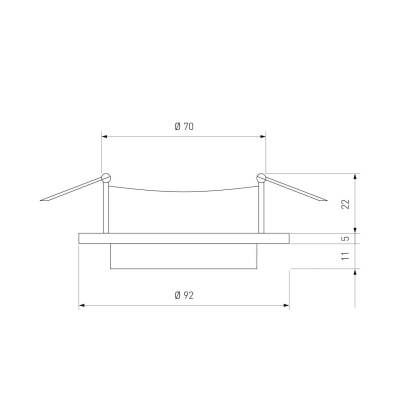 Встраиваемый светильник Elektrostandard 117 MR16 белый/черный a053347