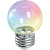 Лампа светодиодная Feron E27 1W RGB прозрачный LB-37 38129