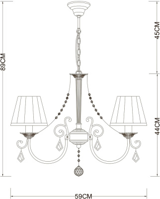 Подвесная люстра Arte Lamp VIVIDO
