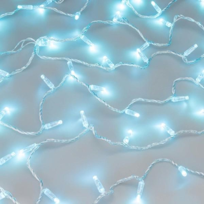 Уличная светодиодная гирлянда Ardecoled нить 230V лазурь ARD-String-Classic-1000-Clear-100Led-Pulse Azure 031644