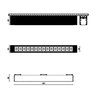 Трековый светодиодный светильник DesignLed SY-DIM-601223-BL-25-NW 007360