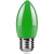 Лампа светодиодная Feron E27 1W зеленая LB-376 25926