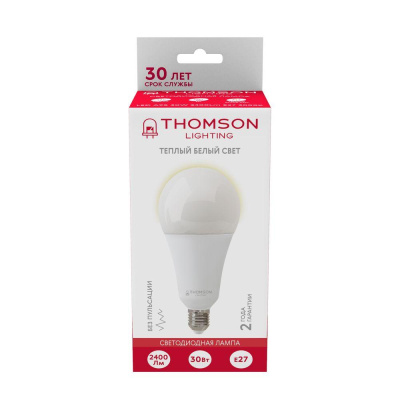 Лампа светодиодная Thomson E27 30W 3000K груша матовая TH-B2354