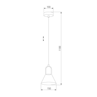 Подвесной светильник TK Lighting 2395 Vichy Gold