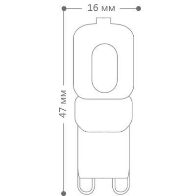 Лампа светодиодная Feron G9 5W 6400K Прямосторонняя Матовая LB-430 25638