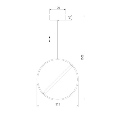 Подвесной светодиодный светильник Eurosvet Element 90281/1 хром