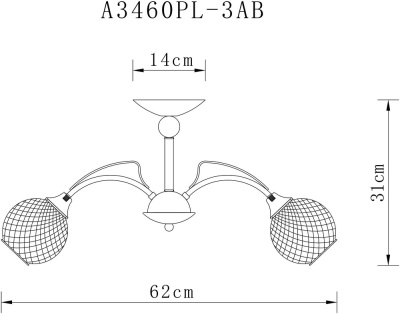 Потолочная люстра Arte Lamp WILLOW