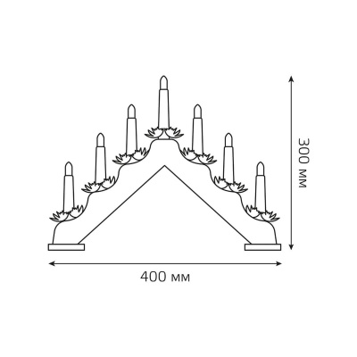 Светодиодный светильник "Новогодняя горка" Gauss Holiday HL020
