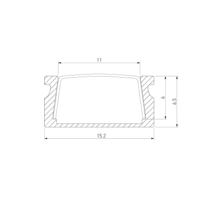 Профиль алюминиевый с рассеивателем Elektrostandard LL-2-ALP006 a053619