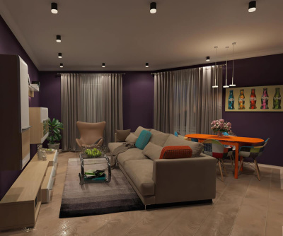 Потолочный светодиодный светильник Denkirs DK4010-BK