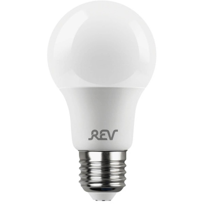Лампа светодиодная REV A60 Е27 7W 6500K холодный белый свет груша 32527 7
