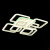 Потолочная светодиодная люстра Evoled Qutro SLE200452-08RGB