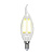 Лампа светодиодная филаментная Uniel E14 6W 4000K прозрачная LED-CW35-6W/NW/E14/CL PLS02WH UL-00001374