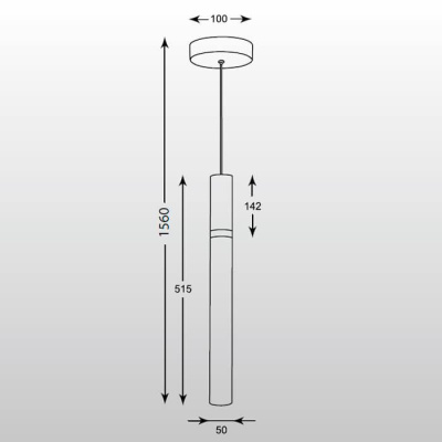 Подвесной светодиодный светильник Zumaline Luis HSP5291C-CH
