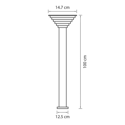 Уличный светодиодный светильник Lightstar Piatto 379747